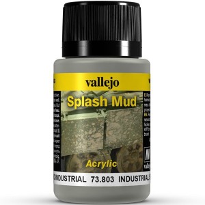 Weathering effects, Splash Mud (Barro industrial). Bote de 40 ml. Marca Vallejo. Ref: 73.803. 2
