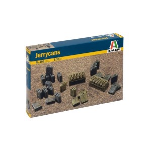Latas alemanas, Jerrycans. Escala 1:35. Marca Italeri. Ref: 0402.