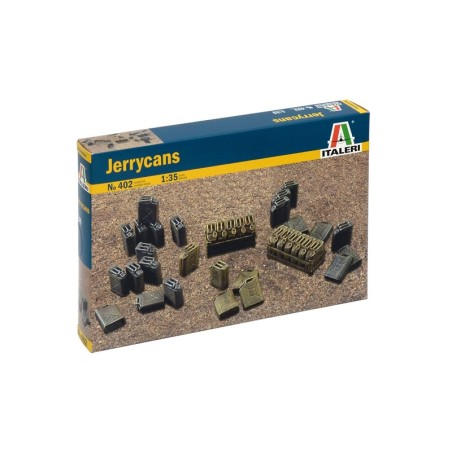 Latas alemanas, Jerrycans. Escala 1:35. Marca Italeri. Ref: 0402.