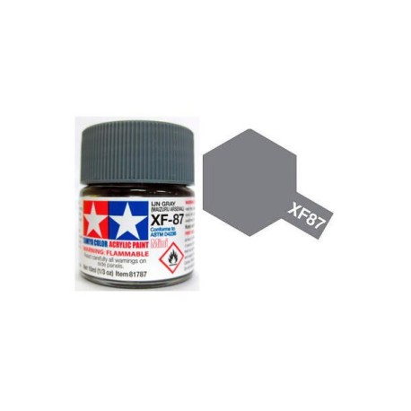 Flat IJN Gray, IJN gris Mate (81787). Bote 10 ml. Marca Tamiya. Ref: XF-87.
