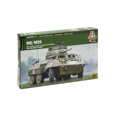 Tanque U.S. M8 / M20. Escala 1:56. Marca Italeri. Ref: 15759.