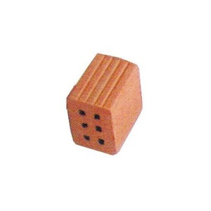 Ladrillo medio de 6 agujeros, 16 x 11 x 16mm. Bolsa 1kg. Escala 1:10. Marca Cuit. Ref: 453906.