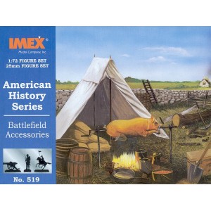 Set de figuras, accesorios campo de batalla. Escala 1:72. Marca Imex. Ref: IM519.