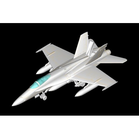 McDonnell Douglas F/A-18A Hornet. Contiene calcas españolas. Escala 1:72. Marca Hobby boss. Ref: 80268E.
