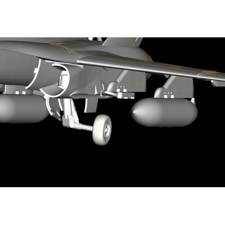 McDonnell Douglas F/A-18A Hornet. Contiene calcas españolas. Escala 1:72. Marca Hobby boss. Ref: 80268E.