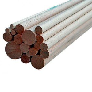 Varilla de madera Haya 4 x 1000 mm. 1 unidad. Marca Dismoer. Ref: 35632.