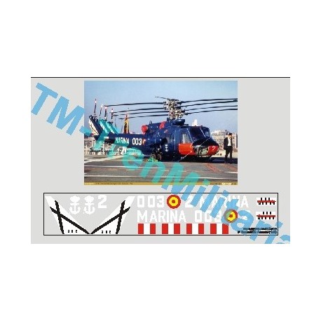 Calcas del helicóptero AB-204, azul 3ª escuadrilla armada. Escala 1:48. Marca Trenmilitaria. Ref: 000_4804.