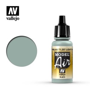 Acrilico Model Air RLM76 Lichtblau, azul claro RLM76. Bote 17 ml. Marca Vallejo. Ref: 71.257.
