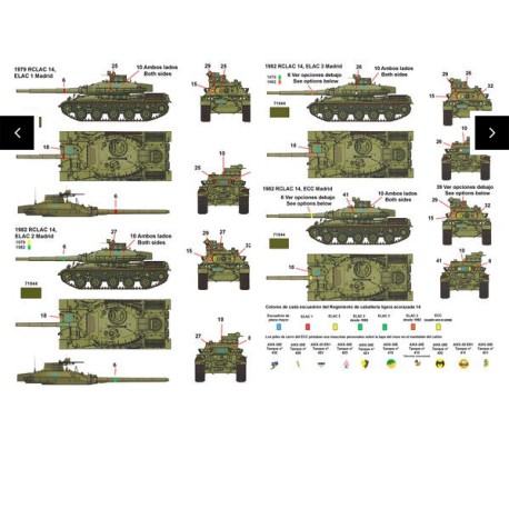 Calcas  AMX-30 in Spain. Escala 1:72. Marca Fcmodeltips. Ref: 72202.