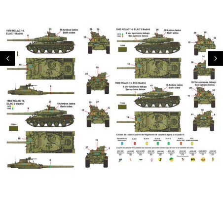 Calcas  AMX-30 in Spain. Escala 1:72. Marca Fcmodeltips. Ref: 72202.