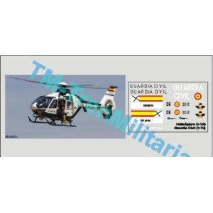 Calcas del helicóptero C-135, Guardia civil. Escala 1:72. Marca Trenmilitaria. Ref: 000_4738