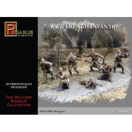 Infantería Francesa de la WWII. Escala 1:72. Marca Pegasus. Ref: PG7306.
