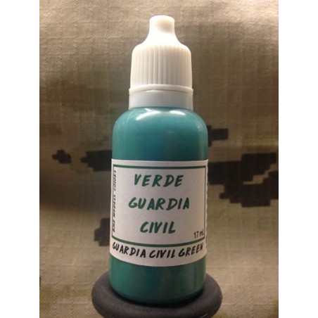 Acrilico Verde Guardia Civil. Bote 17 ml. Marca BMR. Ref: VGC.