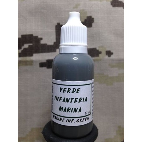 Acrilico Verde Infanteria Marina. Bote 17 ml. Marca BMR. Ref: VIM.