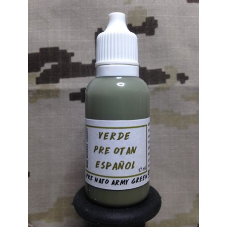 Acrilico Verde Pre-OTAN español. Bote 17 ml. Marca BMR. Ref: VPO.