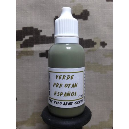 Acrilico Verde Pre-OTAN español. Bote 17 ml. Marca BMR. Ref: VPO.