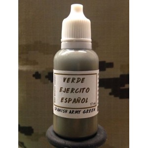 Acrilico Verde Kakhi, Ejército Español. Bote 17 ml. Marca BMR. Ref: ETK.