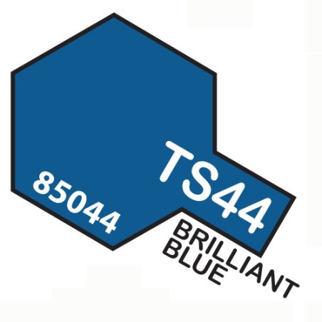 Spray Brilliant blue, Azul brillante (85044). Bote 100 ml. Marca Tamiya. Ref: TS-44.