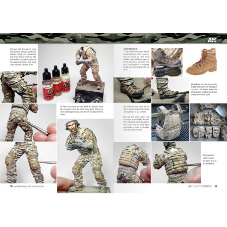 AK LEARNING 8: Modern Figures Camouflages. Marca AK Interactive. Ref: AK248.