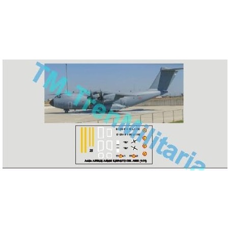 Calcas Airbus A400M "31-21". Gris del ejercito del aire. Escala 1:72. Marca Trenmilitaria. Ref: 000_4918.