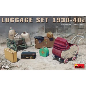 Set Equipaje 1930-40s. Escala 1:35. Marca Miniart. Ref: 35582.