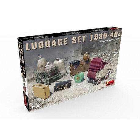 Set Equipaje 1930-40s. Escala 1:35. Marca Miniart. Ref: 35582.