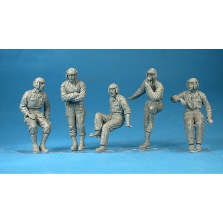Figuras para tanques U.S. de la WWII. Escala 1:35. Marca Miniart. Ref: 35126.
