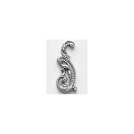 Decoración en metal, Ornamento de latón de 22 mm (1 unidad izquierda). Marca Amati. Ref: 5347.