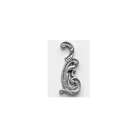 Decoración en metal, Ornamento de latón de 22 mm (1 unidad derecha). Marca Amati. Ref: 5348.