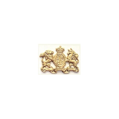 ESCUDO BRITÁNICO DE LATÓN Brillante, 27 mm. Marca Amati. Ref: 5350.
