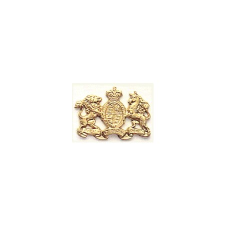ESCUDO BRITÁNICO DE LATÓN Brillante, 27 mm. Marca Amati. Ref: 5350.