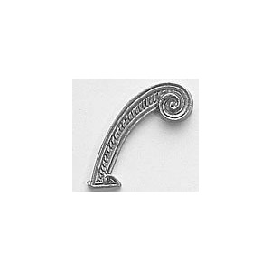 Decoración en metal, ornamento de proa, 30 mm (2 Unid). Marca Amati. Ref: 5361/01-02. 2