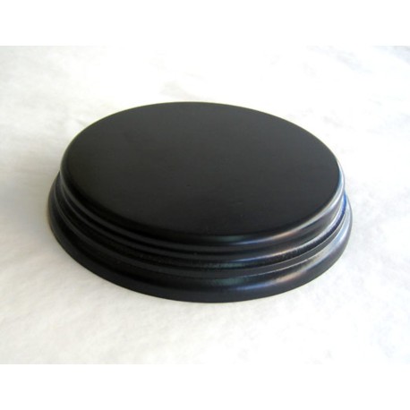 PEANA Redonda 22 mm Altura, parte superior 11 cm, Fabricada en MDF , lacado Negro. Marca Peanas.net. Ref: 8030N.