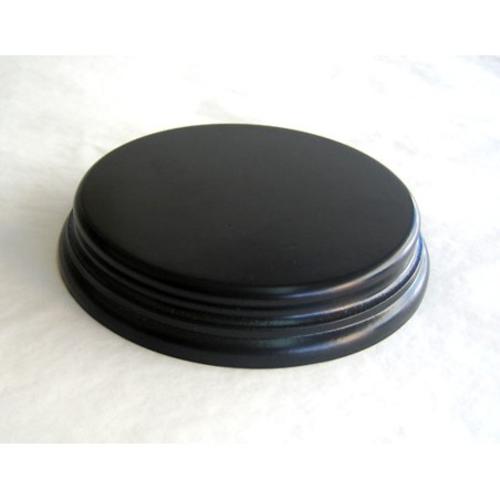 PEANA Redonda 22 mm Altura, parte superior 11 cm, Fabricada en MDF , lacado Negro. Marca Peanas.net. Ref: 8030N.