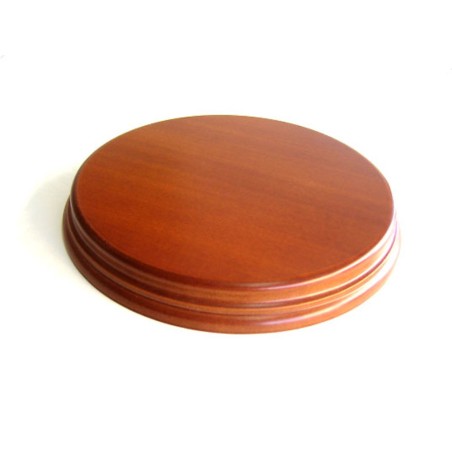 PEANA Redonda 22 mm Altura, parte superior 15 cm, Fabricada en MDF , lacado Avellana. Marca Peanas.net. Ref: 8031A.
