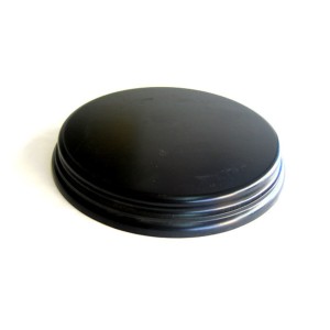 PEANA Redonda 22 mm Altura, parte superior 15 cm, Fabricada en MDF , lacado Negro. Marca Peanas.net. Ref: 8031N.