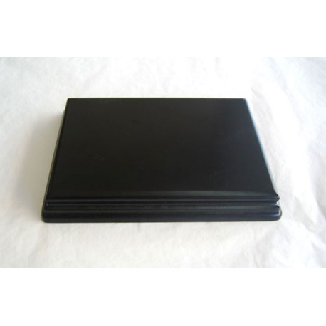 PEANA Rectangular 22 mm Altura, parte superior 17 x 12 cm, Fabricada en MDF , lacado Negro. Marca Peanas.net. Ref: 8050N.