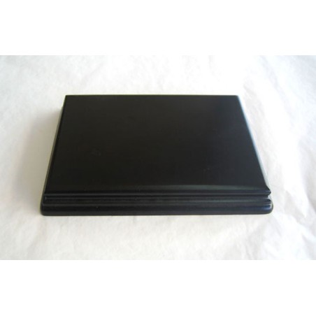 PEANA Rectangular 22 mm Altura, parte superior 17 x 12 cm, Fabricada en MDF , lacado Negro. Marca Peanas.net. Ref: 8050N.