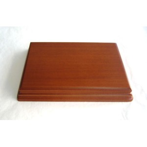 PEANA Rectangular 22 mm Altura, parte superior 17 x 12 cm, Fabricada en MDF , lacado Avellana. Marca Peanas.net. Ref: 8050A.