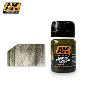Winter Streaking Grime. Bote de 35 ml. Marca Ak Interactive. Ref: Ak014.