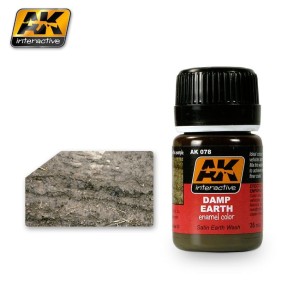 Efecto tierra humeda. Bote de 35 ml. Marca AK Interactive. Ref: AK078.