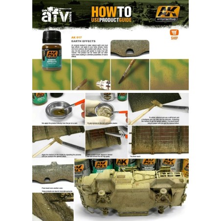 Efecto tierra. Bote de 35 ml. Marca AK Interactive. Ref: AK017.