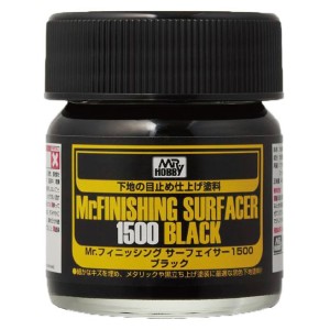 Mr. Finishing surfacer 1500 black. Imprimación Negra. Marca MR.Hobby. Ref: SF288.