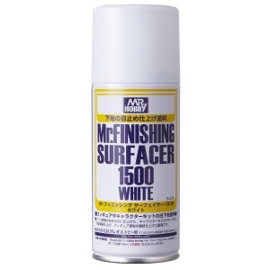 Mr. Finishing surfacer 1500 White spray. Bote 170 ml. Marca MR.Hobby. Ref: B529.