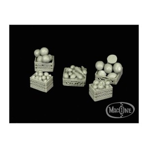 Cajas de plástico con fruta. Escala 1:35. Marca Macone. Ref: MAC35133. 2