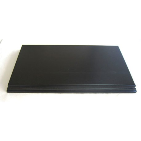 PEANA Rectangular 22 mm Altura, parte superior 30 x 16 cm, Fabricada en MDF , lacado Negra. Marca Peanas.net. Ref: 8052N.
