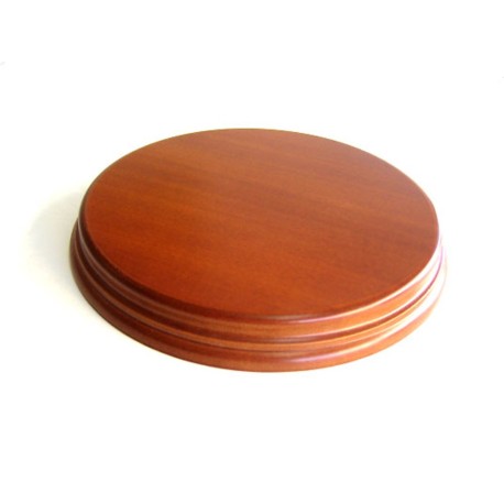 PEANA Redonda 22 mm Altura, parte superior 15 cm, Fabricada en MDF , lacado Avellana. Marca Peanas.net. Ref: 8031A.