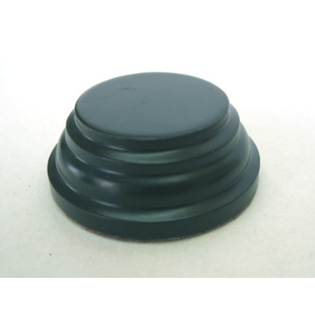 Peana Pedestal 20 mm de altura, parte superior 3.5 cm. Realizado en MDF, lacado Negro. Marca Peanas.net. Ref: 8800N.