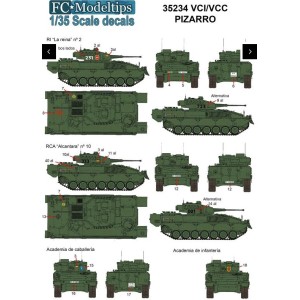 Calcas VCI / VCC Pizarro. Escala 1:35. Marca Fcmodeltips. Ref: 35234. 2