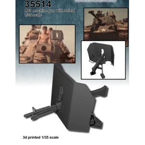 M60 with shield and mount. Escala 1:35. Marca FCmodeltrend. Ref: 35514.